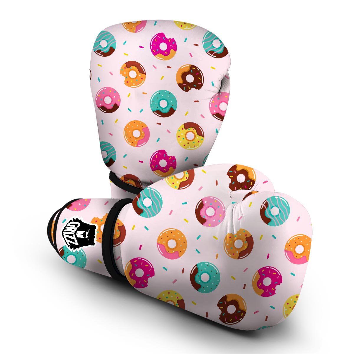 Pattern Print Donut Boxing Gloves-grizzshop