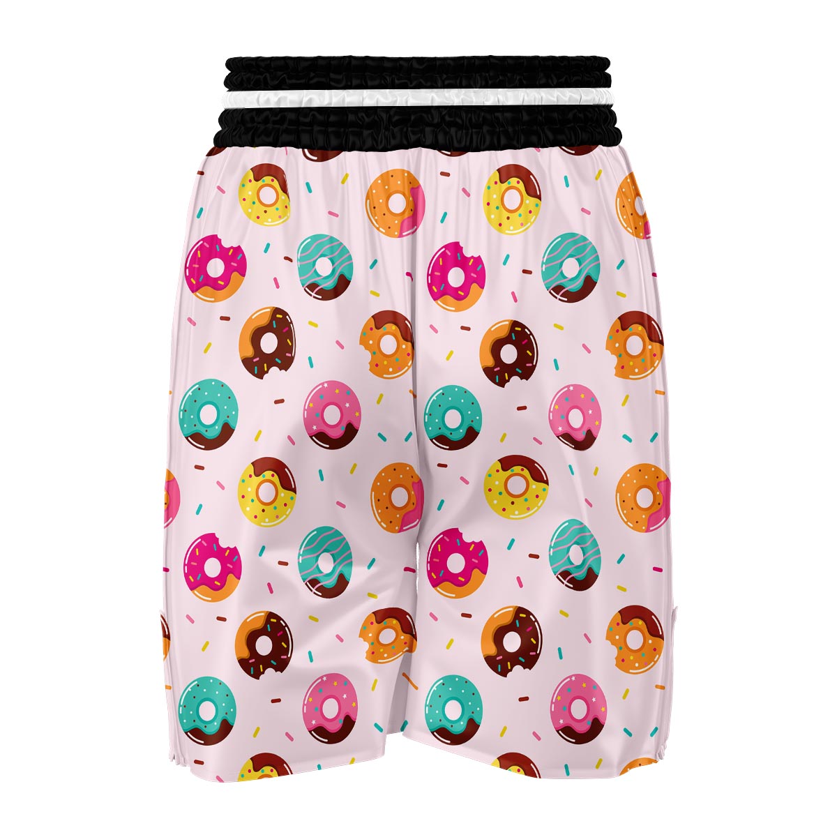 Pattern Print Donut Boxing Shorts-grizzshop
