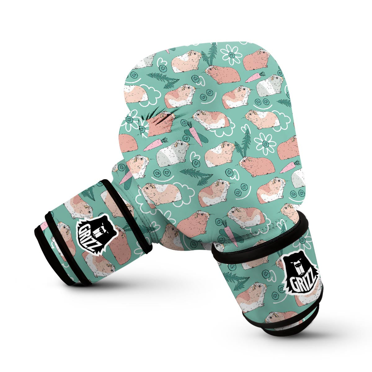 Pattern Print Guinea Pig Boxing Gloves-grizzshop