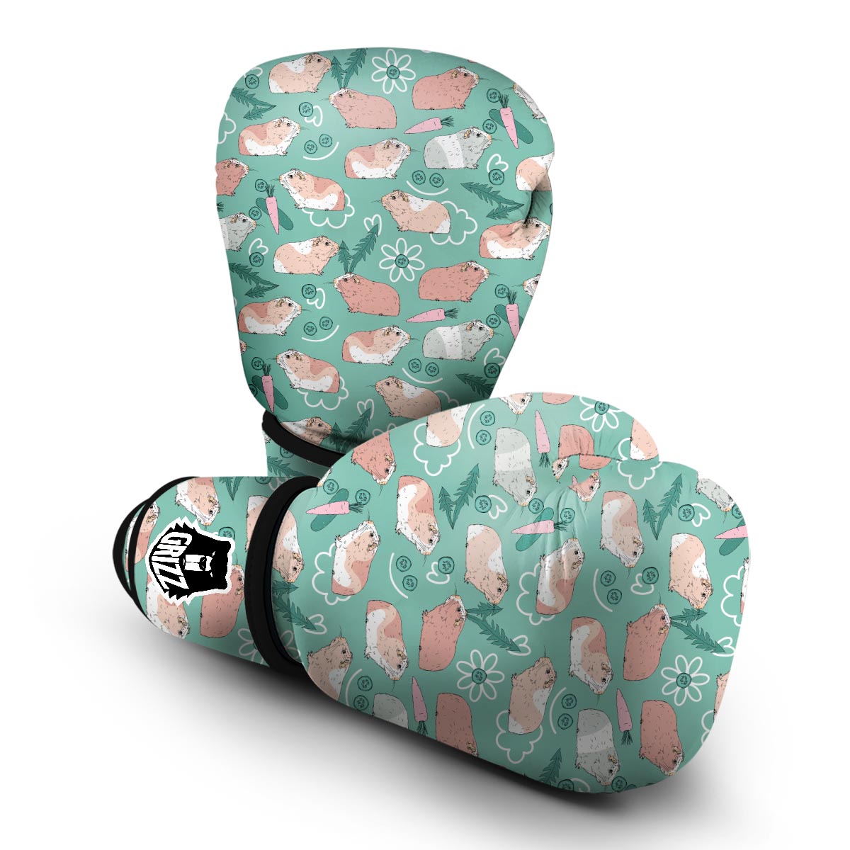 Pattern Print Guinea Pig Boxing Gloves-grizzshop