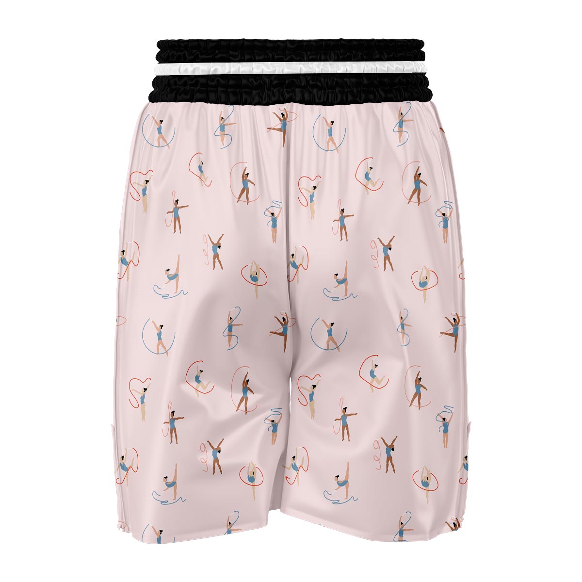 Pattern Print Gymnastics Boxing Shorts-grizzshop