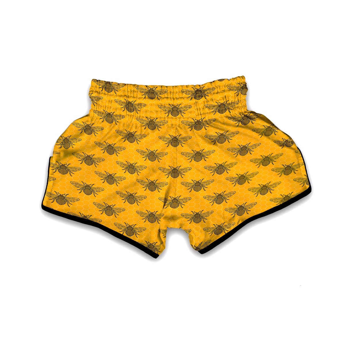 Pattern Print Honey Bee Diagram Gifts Muay Thai Boxing Shorts-grizzshop