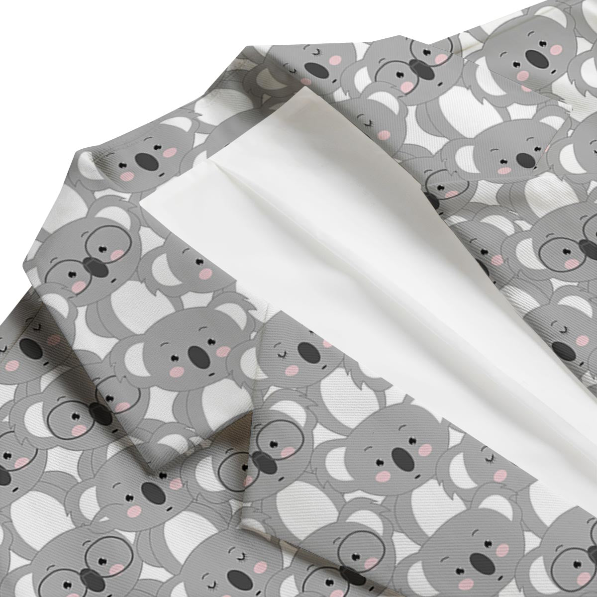 Pattern Print Koala Men's Blazer-grizzshop