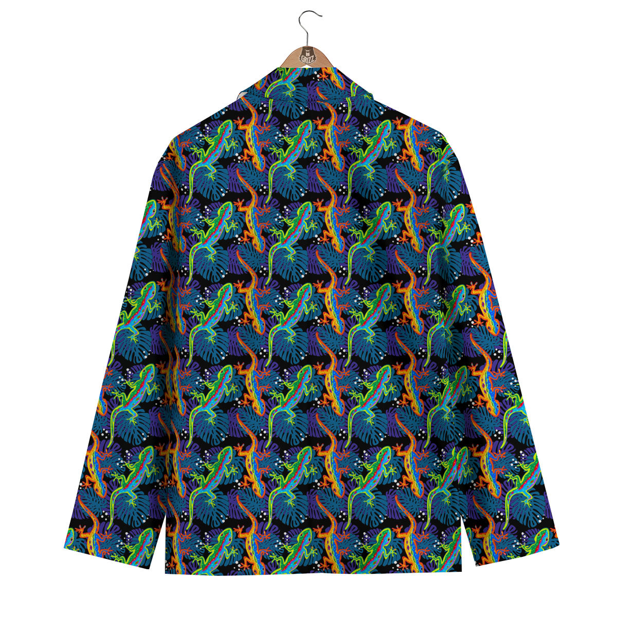 Pattern Print Lizard Men's Blazer-grizzshop