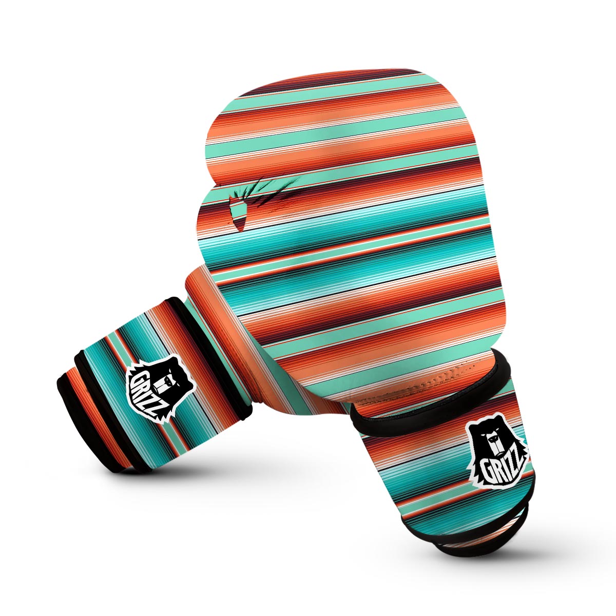 Pattern Print Mexican Blanket Baja Serape Boxing Gloves-grizzshop