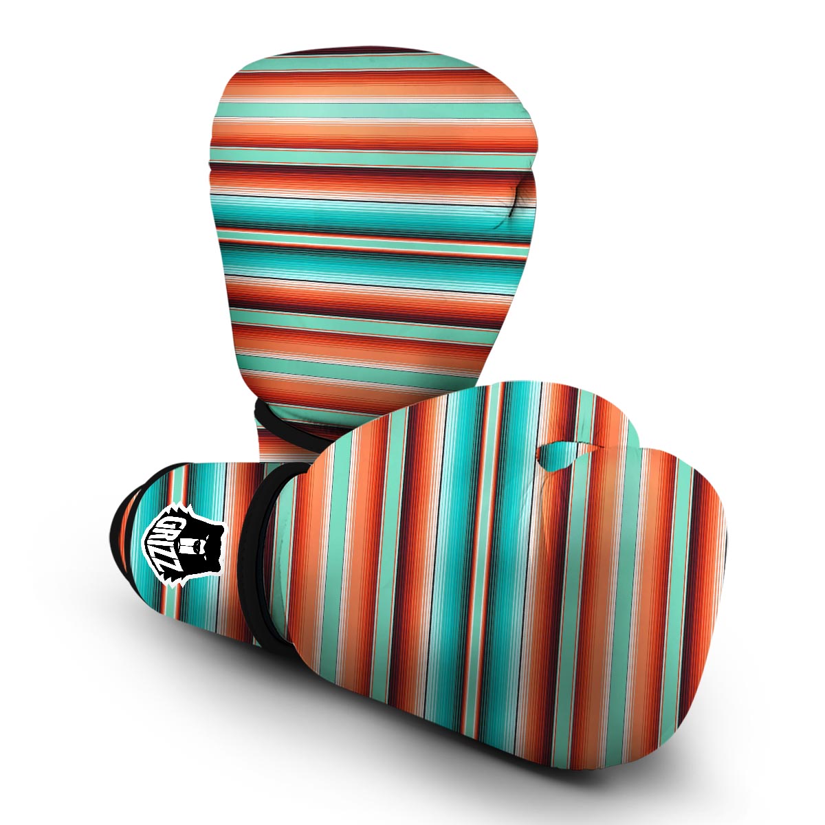 Pattern Print Mexican Blanket Baja Serape Boxing Gloves-grizzshop