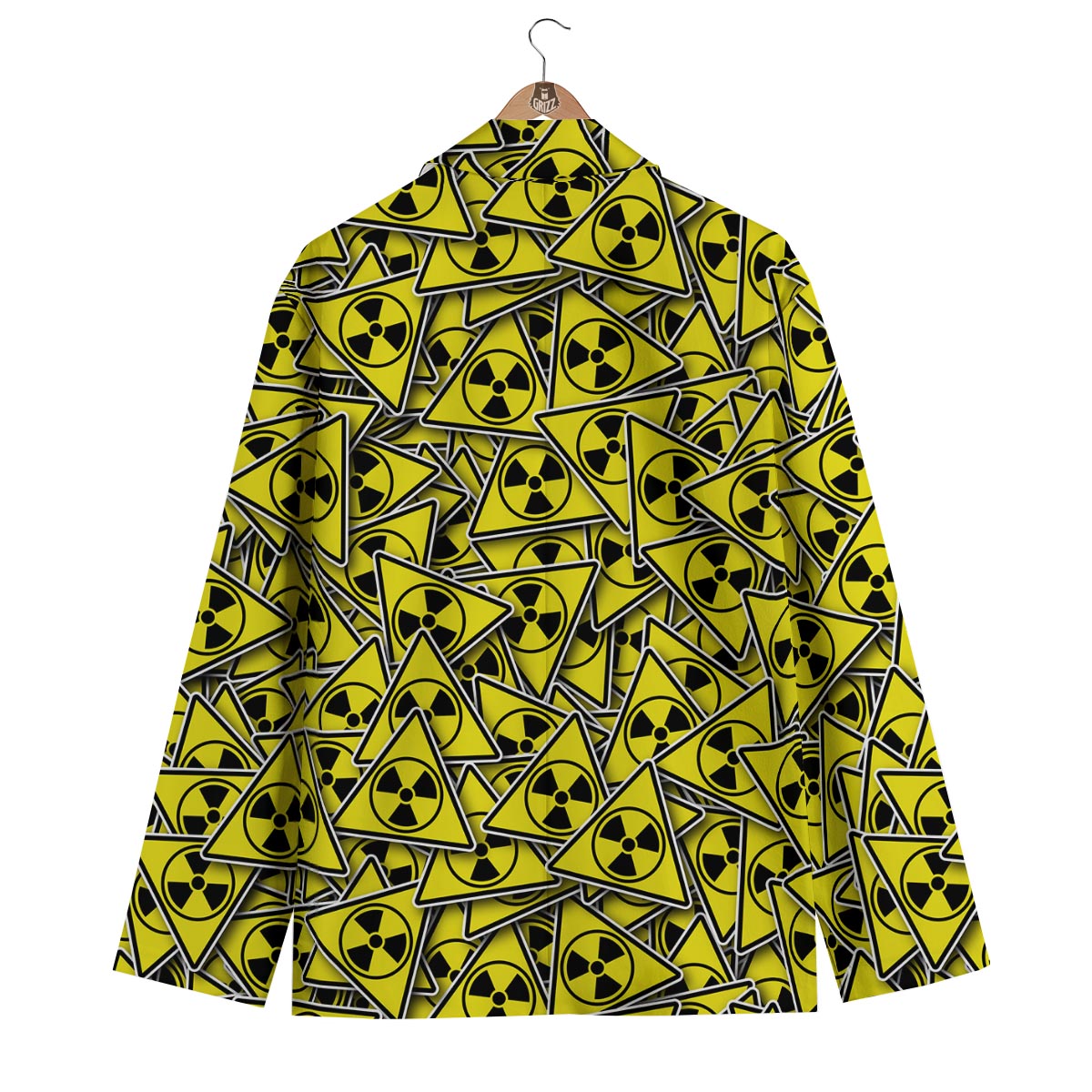 Pattern Print Radiation Men's Blazer-grizzshop