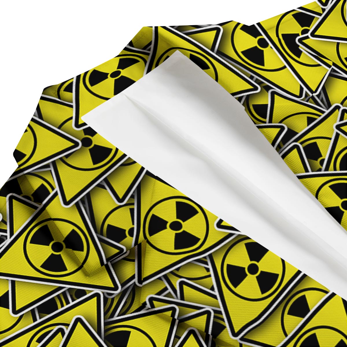 Pattern Print Radiation Men's Blazer-grizzshop