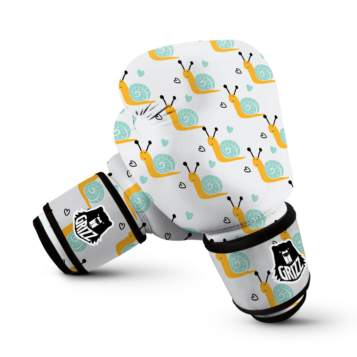 Pattern Print Snail Boxing Gloves-grizzshop