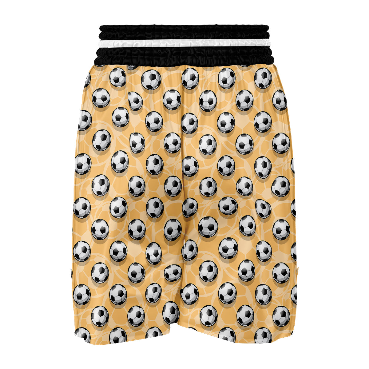 Pattern Print Soccer Boxing Shorts-grizzshop
