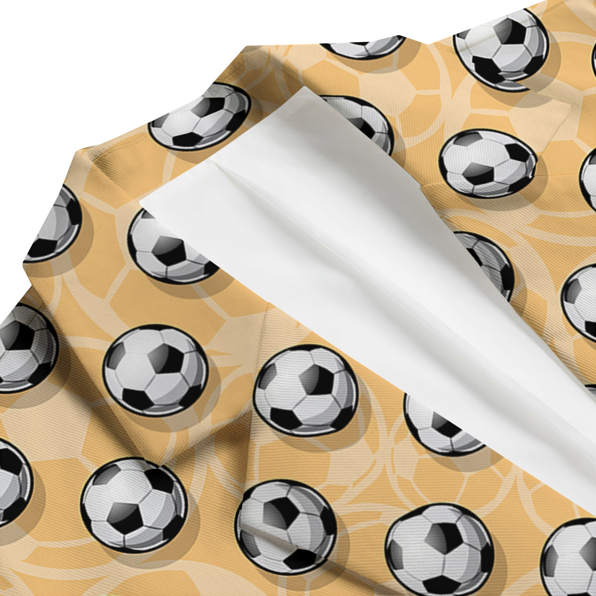 Pattern Print Soccer Men's Blazer-grizzshop
