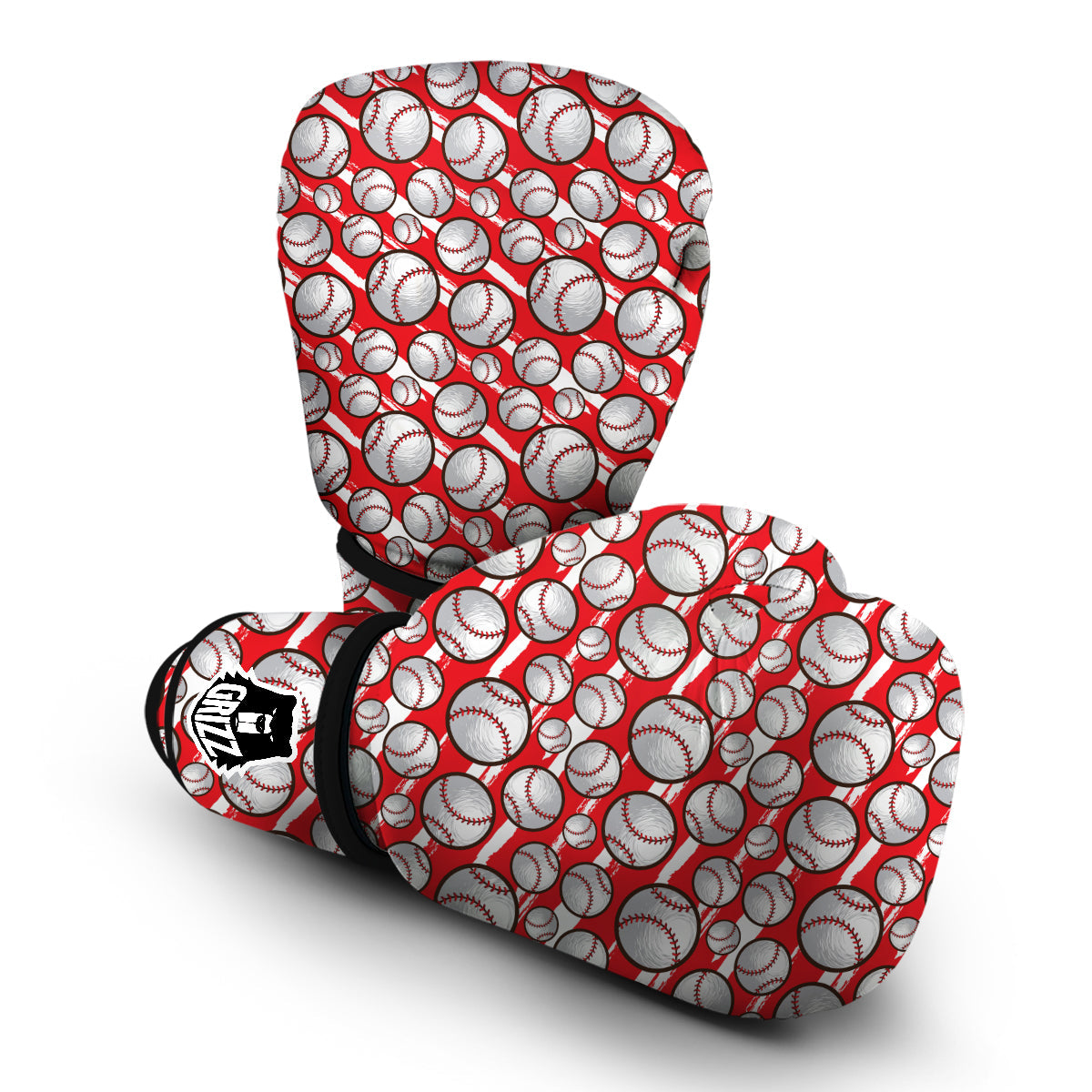 Pattern Print Softball Boxing Gloves-grizzshop