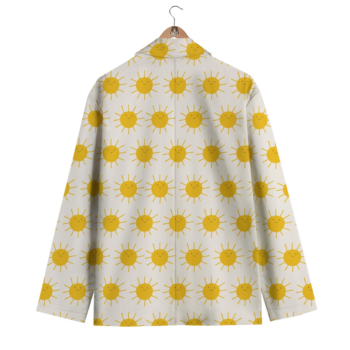 Pattern Print Sun Men's Blazer-grizzshop