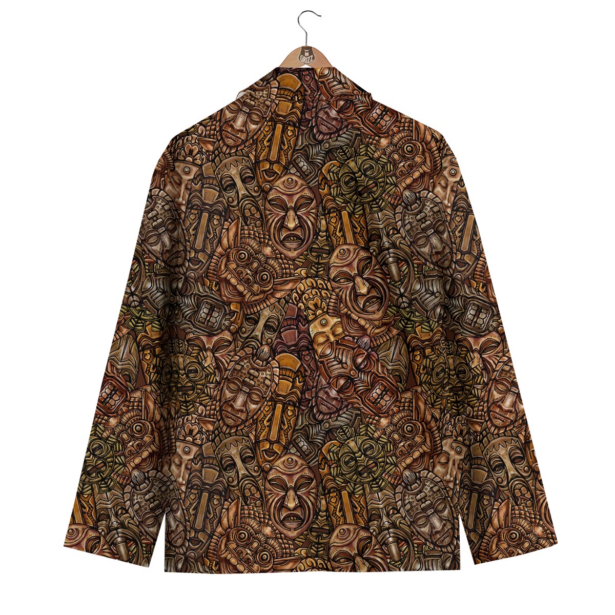 Pattern Print Totem Men's Blazer-grizzshop