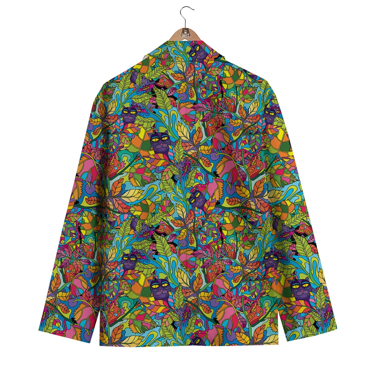 Pattern Print Trippy Men's Blazer-grizzshop