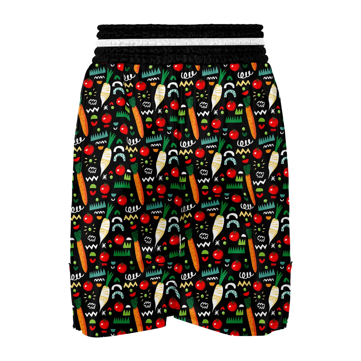 Pattern Print Vegan Boxing Shorts-grizzshop