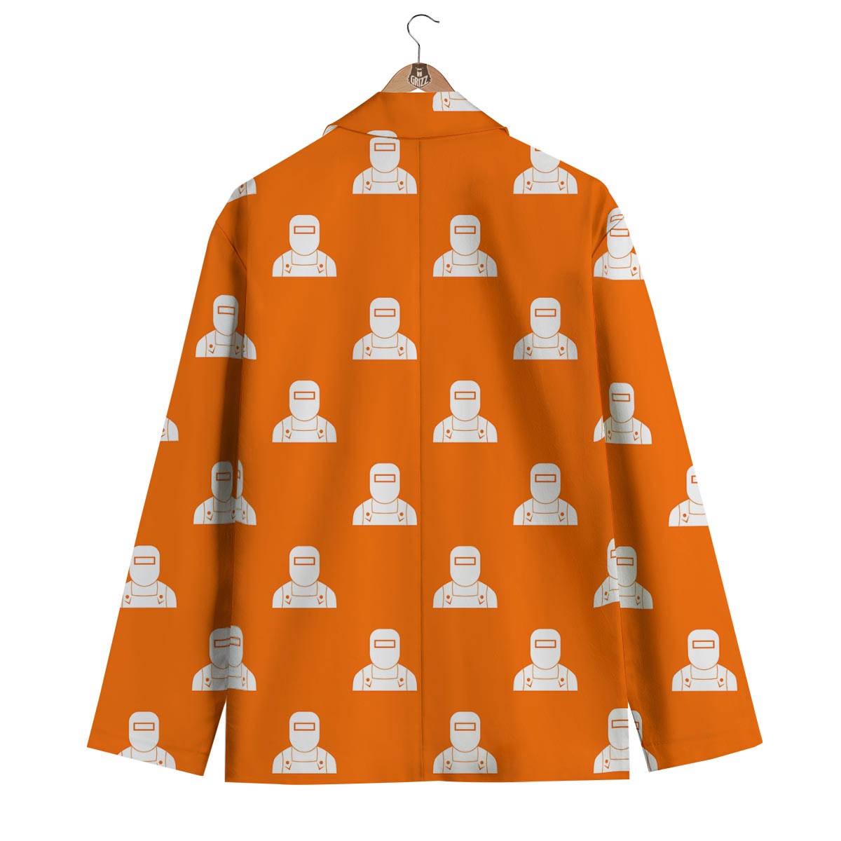 Pattern Print Welder Men's Blazer-grizzshop