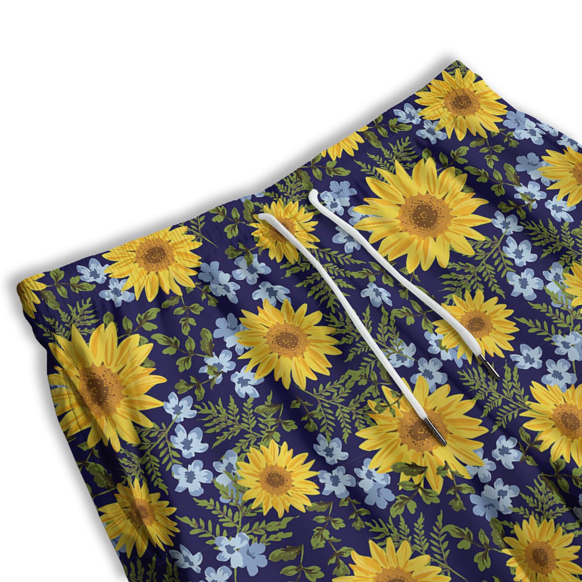 Pattern Sunflower Print Pattern Men's Athletic Shorts