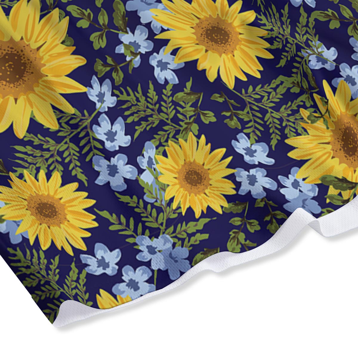 Pattern Sunflower Print Pattern Mesh Shorts