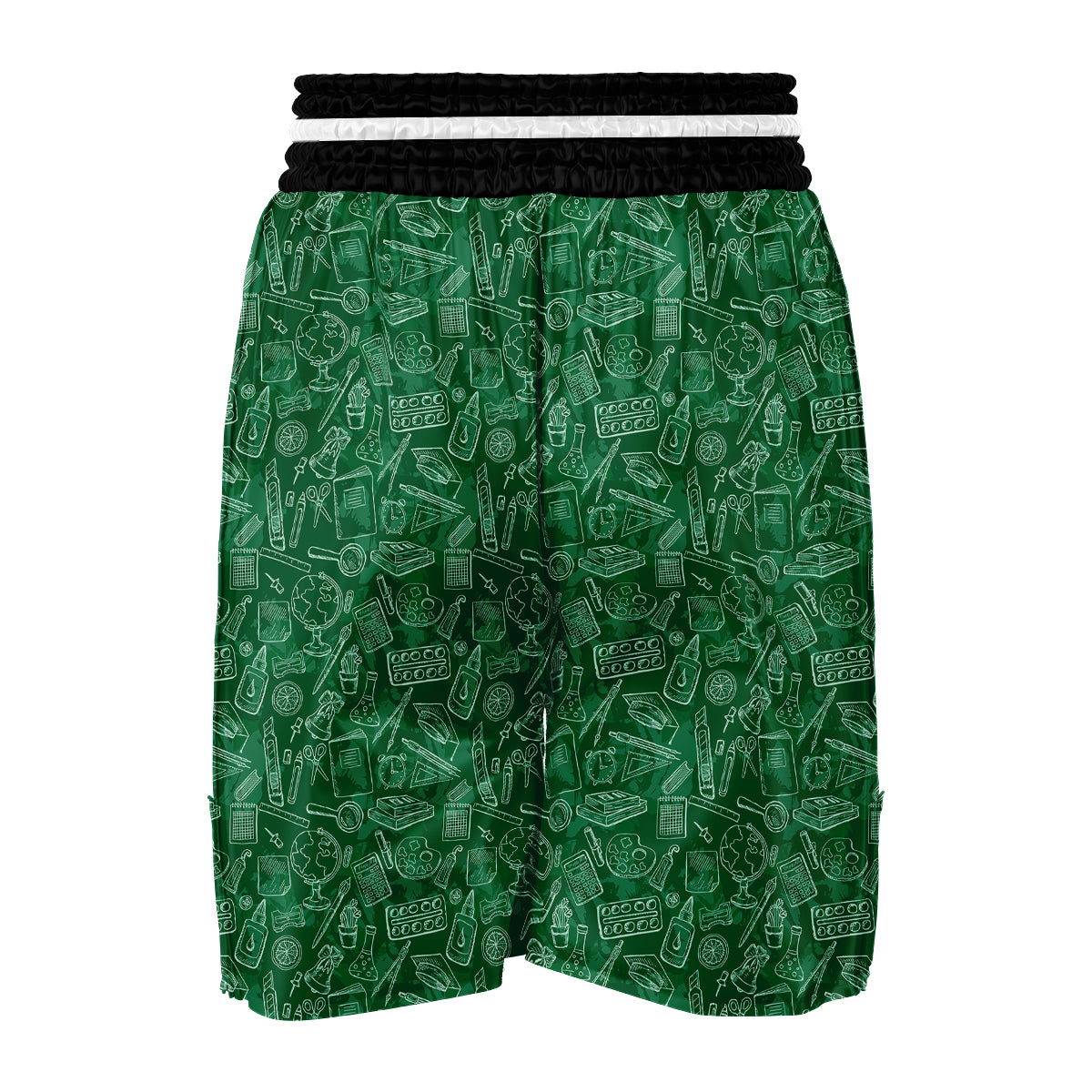 Pattern Teacher Print Boxing Shorts-grizzshop