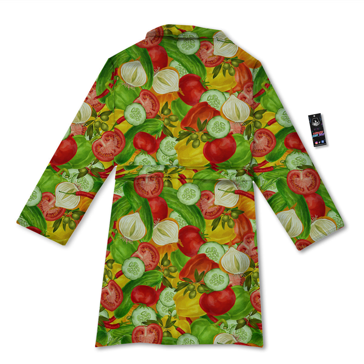 Pattern Vegan Print Pattern Bathrobe-grizzshop