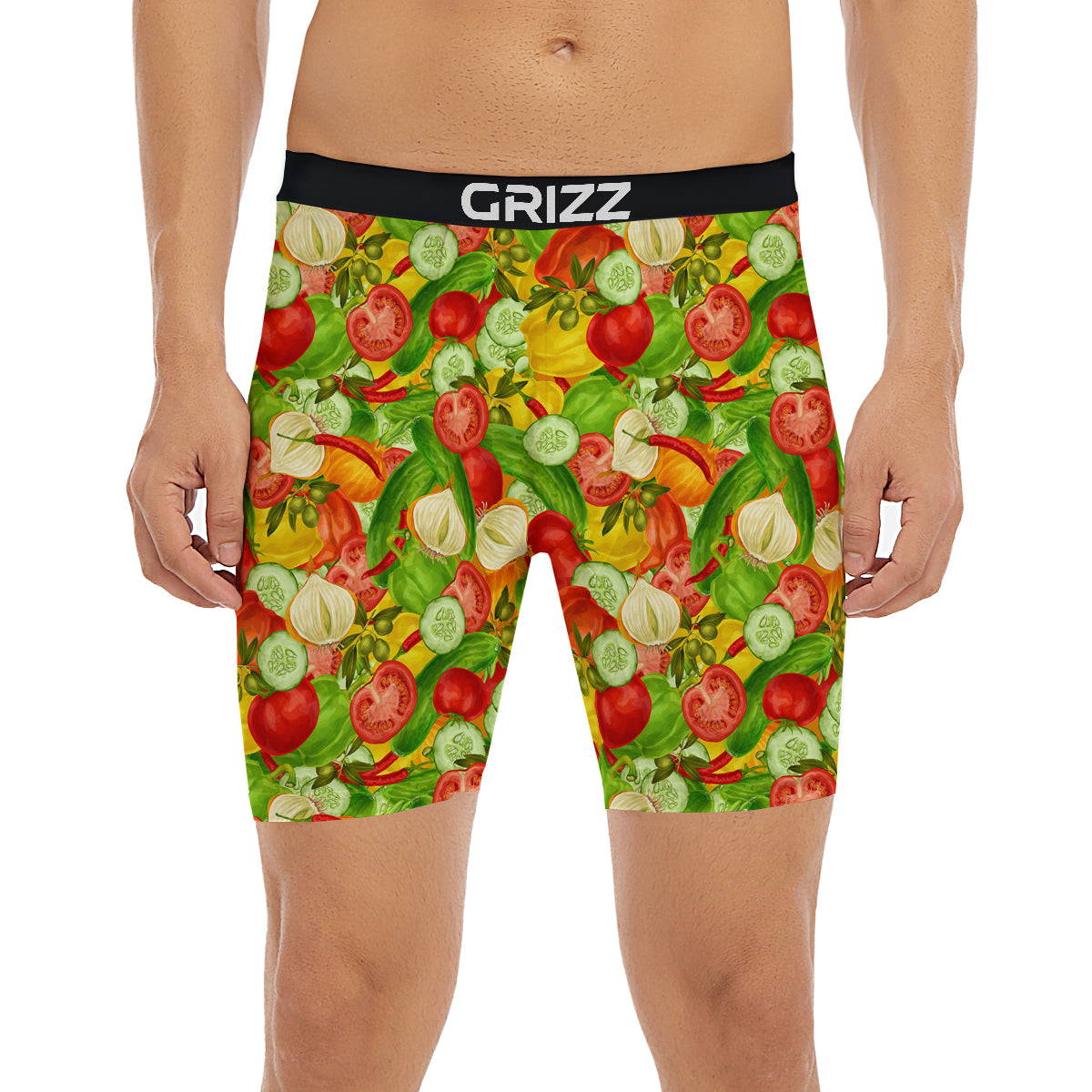 Pattern Vegan Print Pattern Boxer Briefs-grizzshop