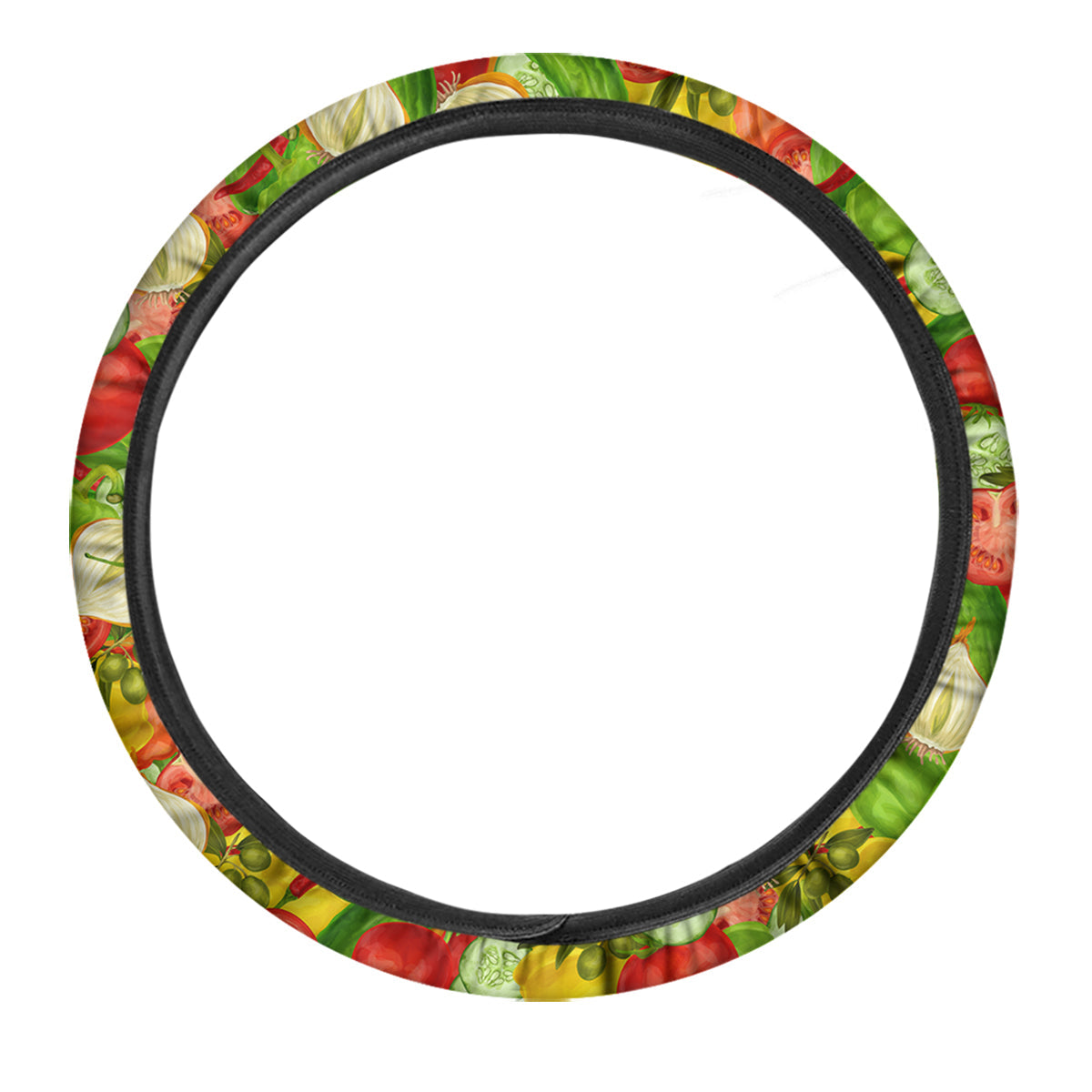 Pattern Vegan Print Pattern Car Steering Wheel Cover-grizzshop