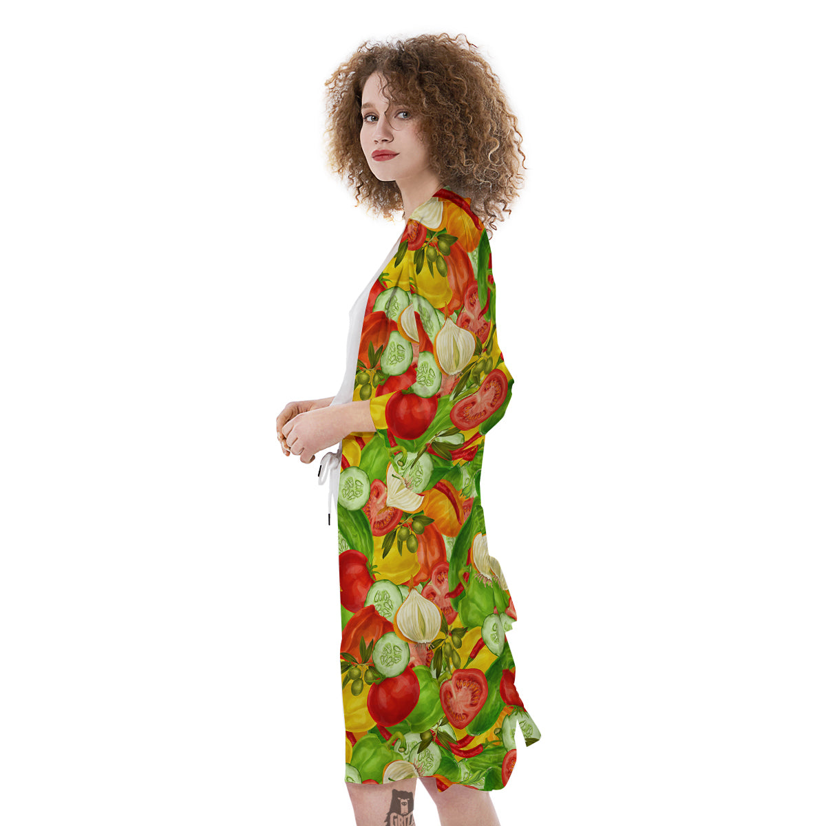 Pattern Vegan Print Pattern Kimono-grizzshop