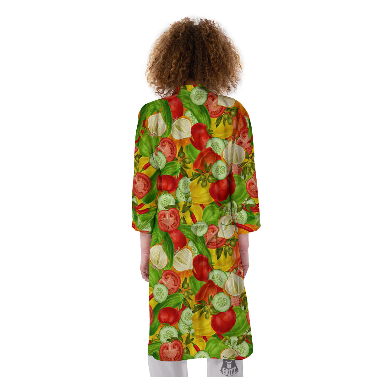 Pattern Vegan Print Pattern Kimono-grizzshop