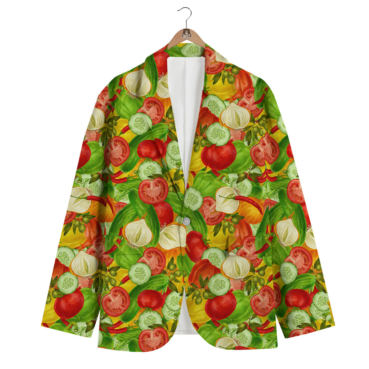 Pattern Vegan Print Pattern Men's Blazer-grizzshop