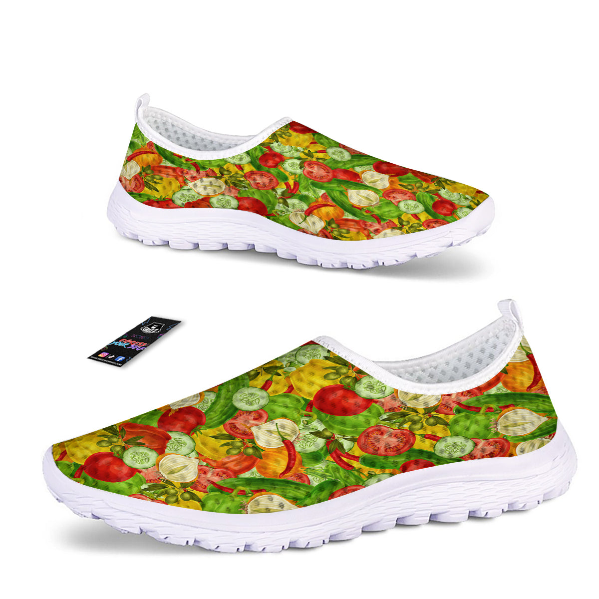 Pattern Vegan Print Pattern Nurse Shoes-grizzshop