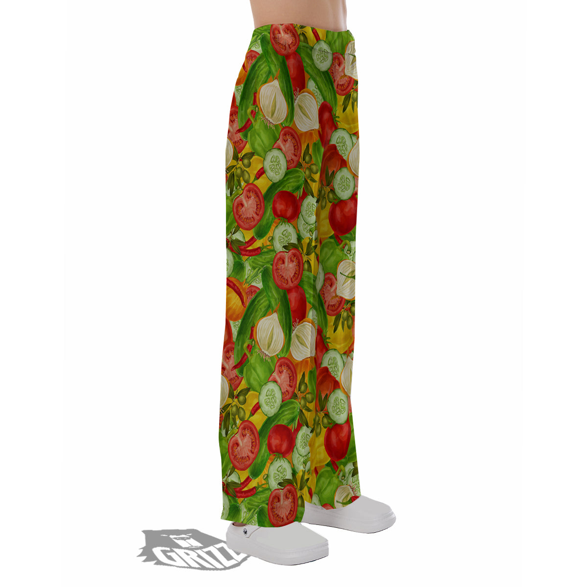 Pattern Vegan Print Pattern Pajama Pants-grizzshop