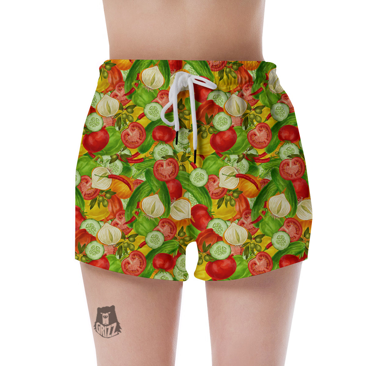 Pattern Vegan Print Pattern Women's Shorts-grizzshop