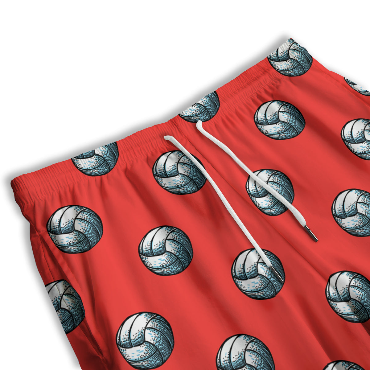 Pattern Volleyball Print Pattern Men's Athletic Shorts-grizzshop