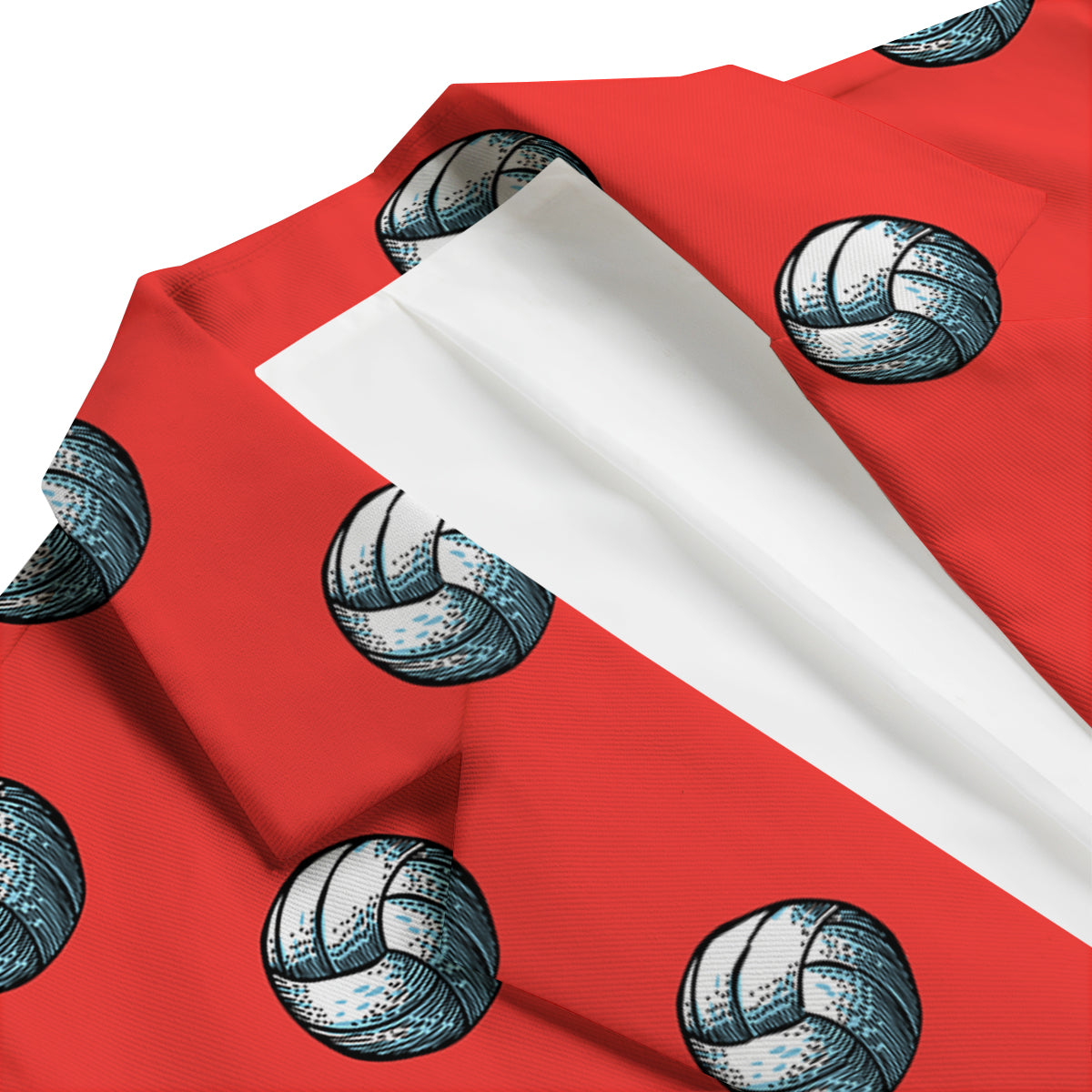 Pattern Volleyball Print Pattern Men's Blazer-grizzshop