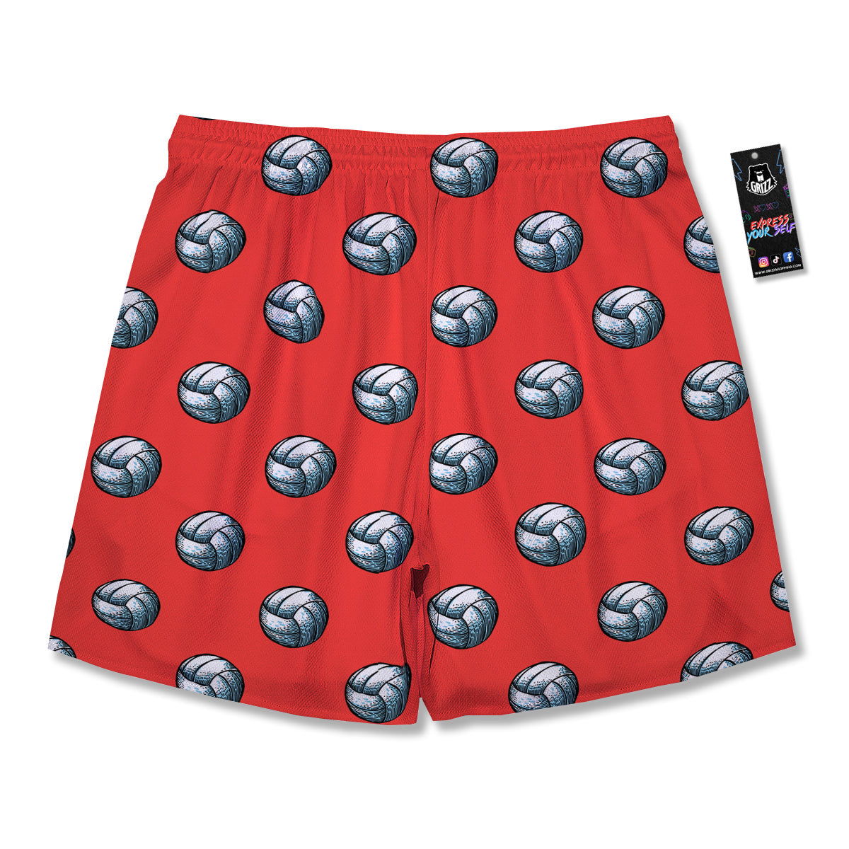 Pattern Volleyball Print Pattern Men's Running Shorts-grizzshop