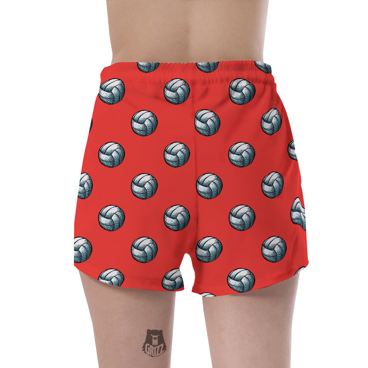 Pattern Volleyball Print Pattern Women's Shorts-grizzshop