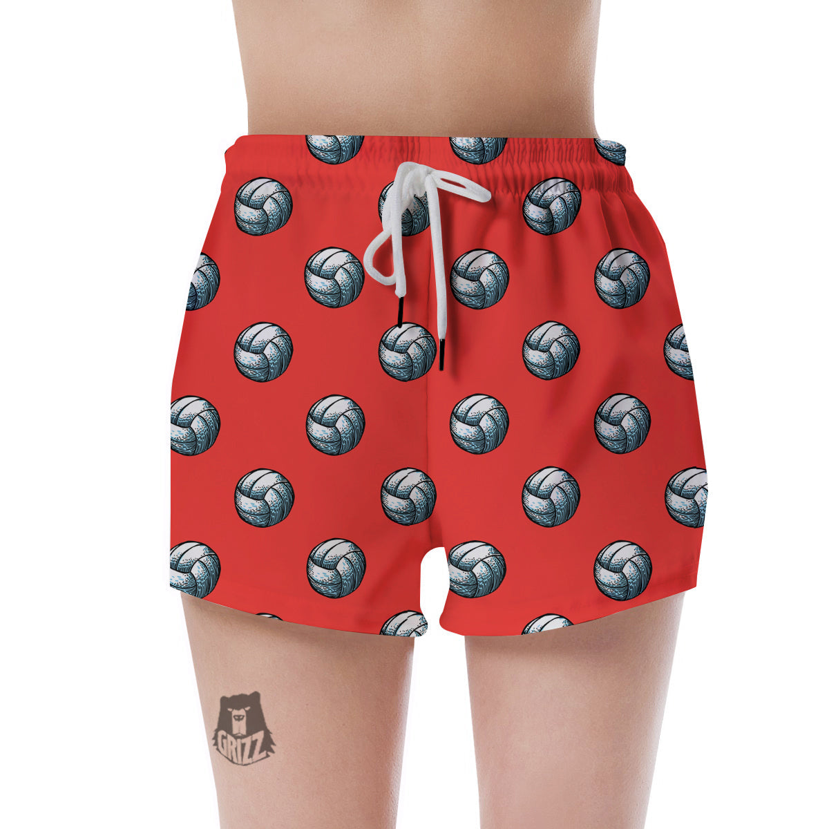 Pattern Volleyball Print Pattern Women's Shorts-grizzshop