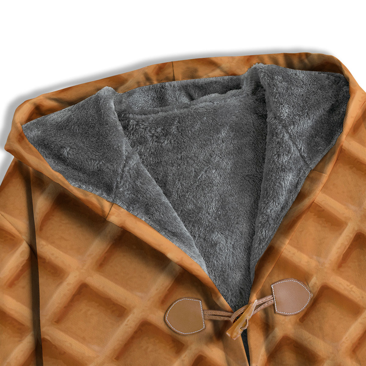 Pattern Waffle Print Men's Windbreaker Jacket-grizzshop
