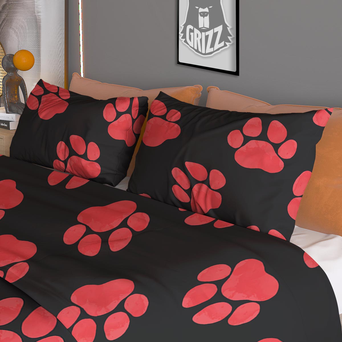 Palm Tree Teal Print Pattern Duvet Cover Bedding Set