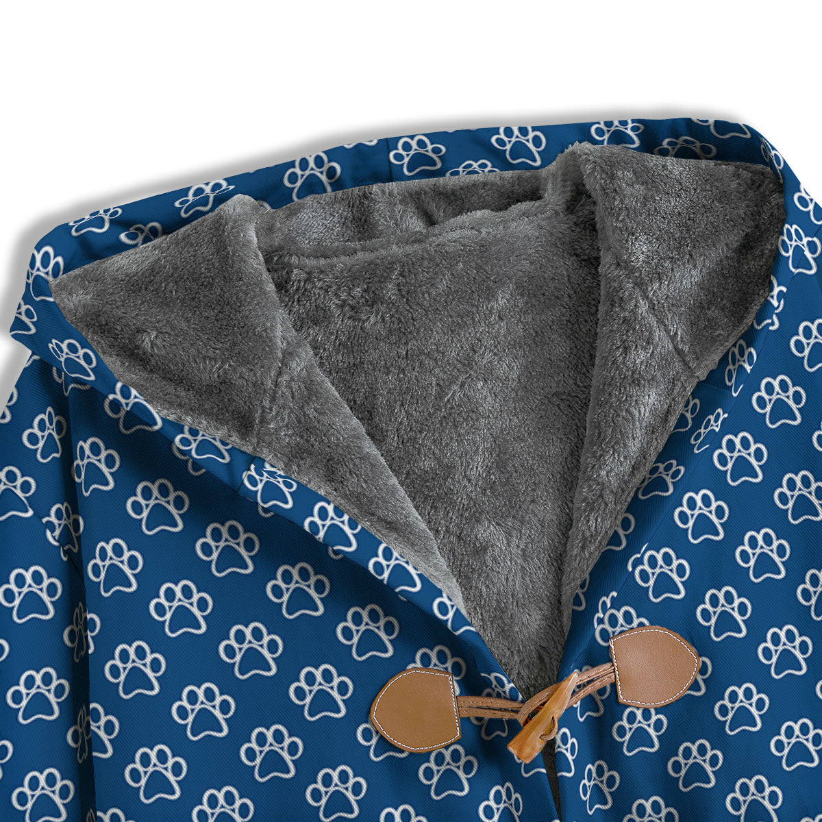 Paw Blue Animal Print Pattern Men's Windbreaker Jacket-grizzshop