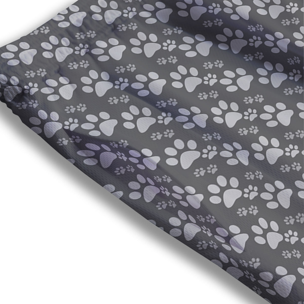 Paw Grey Animal Print Pattern Mesh Shorts