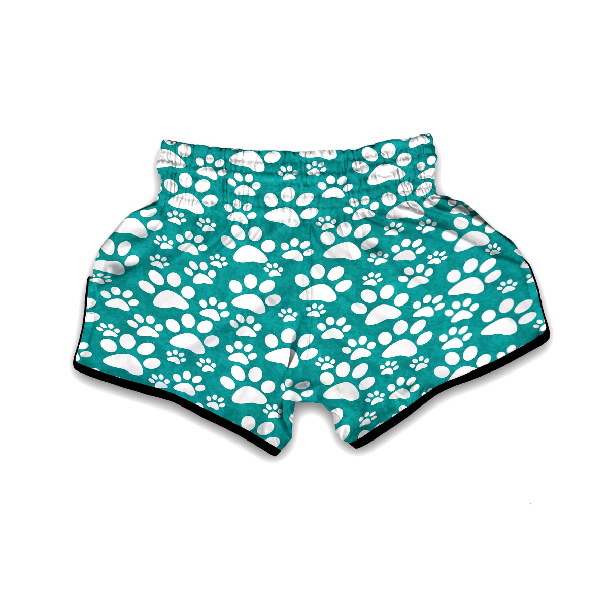 Paw Pattern Print Muay Thai Boxing Shorts-grizzshop