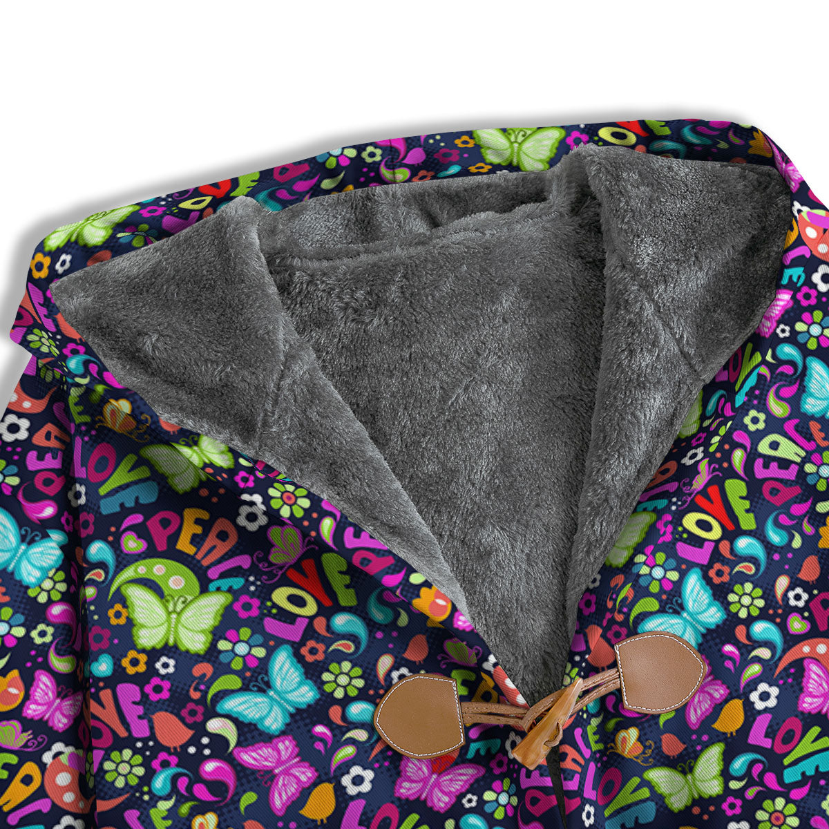 Peace Groovy Girly Print Pattern Men's Windbreaker Jacket-grizzshop