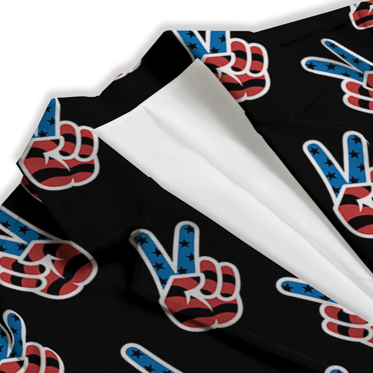 Peace Sign American Patriotic Print Pattern Women's Blazer-grizzshop