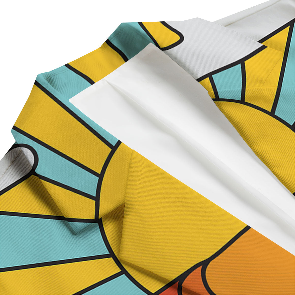 Peace Sign Hippie Flower Print Men's Blazer-grizzshop