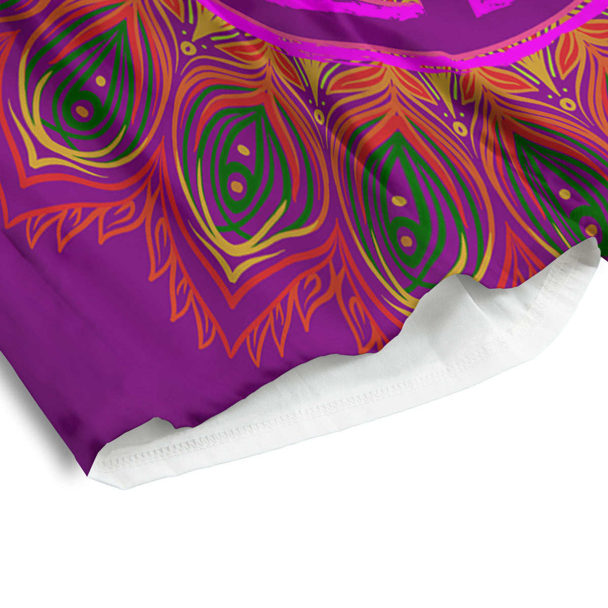 Peace Sign Psychedelic Hippie Print Men's Athletic Shorts