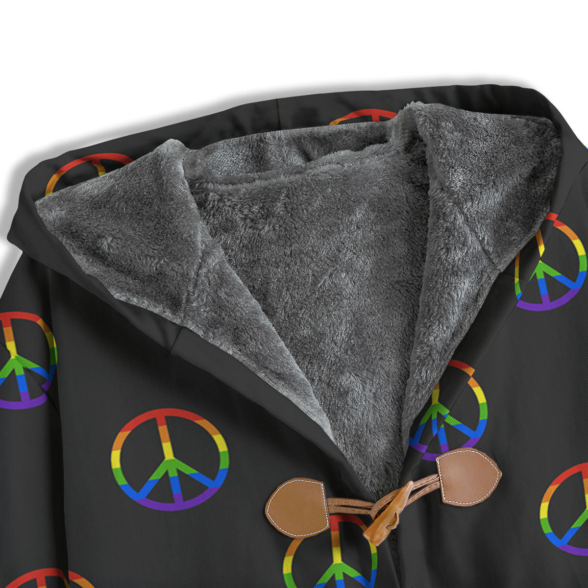 Peace Sign Rainbow LGBT Print Pattern Men's Windbreaker Jacket-grizzshop