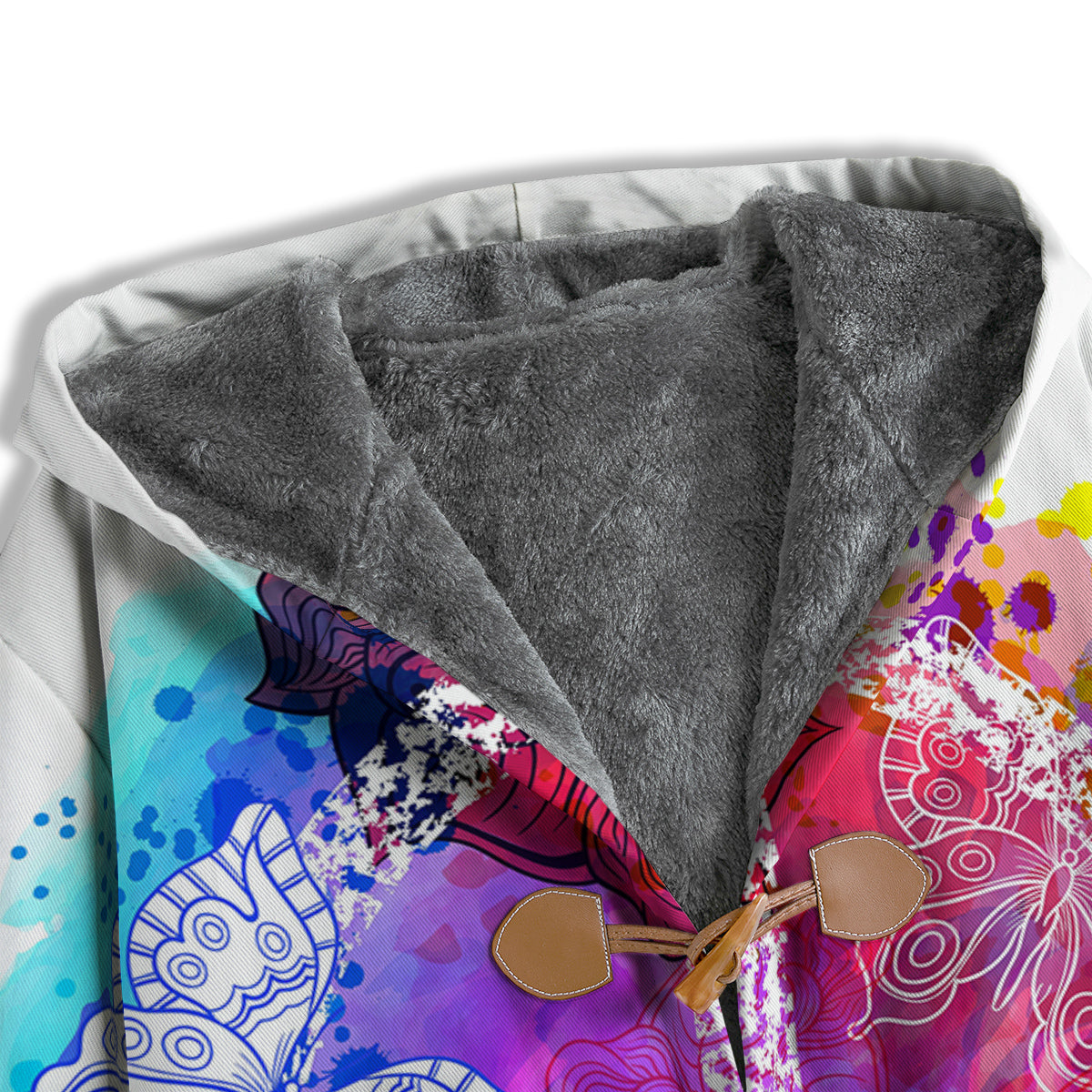 Peace Signs Colorful Hippie Print Men's Windbreaker Jacket-grizzshop