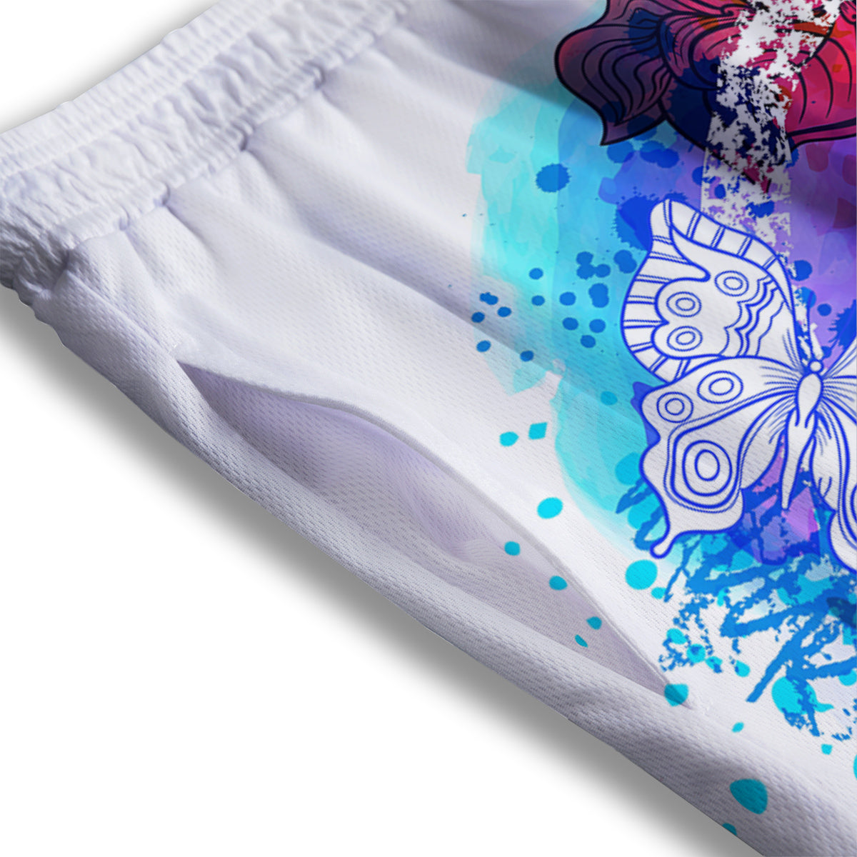 Optical Illusion Dartboard Moving Mesh Shorts